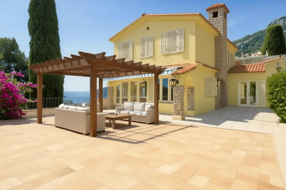 The house with an added level — visualised on the real photo
